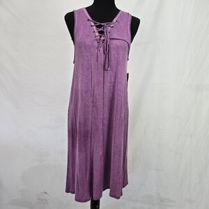 TBH To Be Honest Sleevless Mini Dress Purple Size MEDIUM